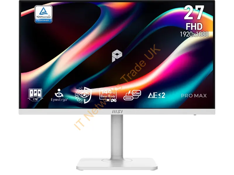 PROMAX271PHWE14 - MSI PRO MAX 271PHW E14 27 IPS Full HD 144Hz USB-C Height Ad