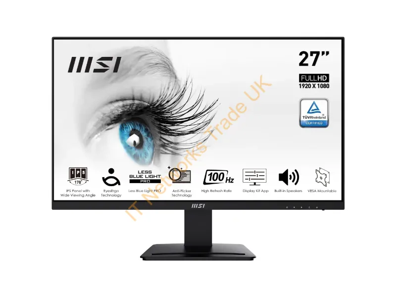 PROMP273A - Msi Pro Mp273A Computer Monitor 27" 1920 X 1080 Pixels Full Hd Led Black