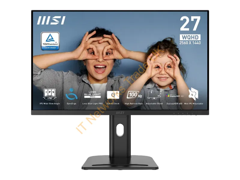 PROMP273QPE2 - Msi Pro Mp273Qp E2 Computer Monitor 27" 2560 X 1440 Pixels Wide Quad Hd Led Black