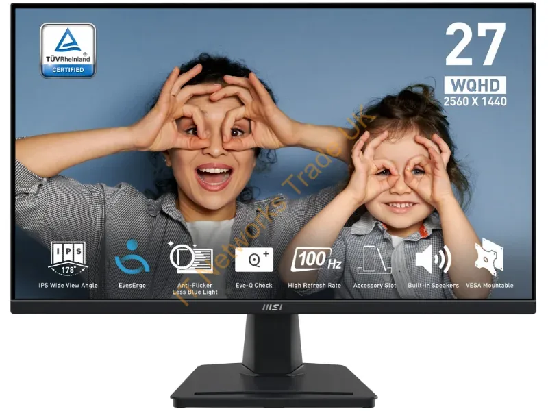 PROMP275Q - Msi Pro Mp275Q Computer Monitor 27" 2560 X 1440 Pixels Wide Quad Hd Led Black