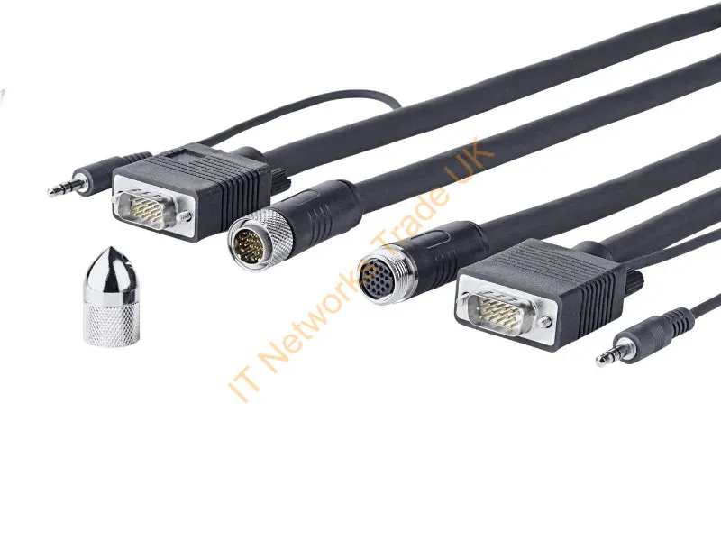 PROVGASCW10 - Vivolink PROVGASCW10 VGA cable 10 m VGA (D-Sub) + 3.5mm Black