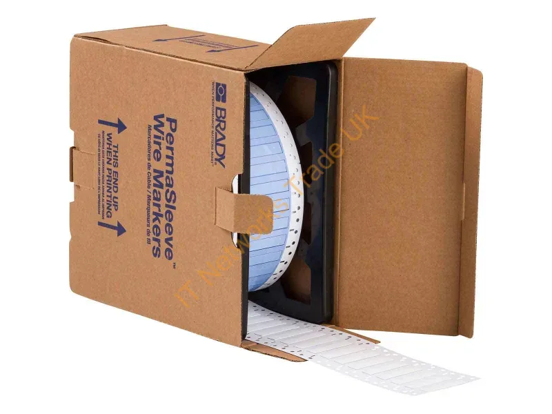 PS-250-2-WT - Brady People Id Ps-250-2-Wt Cable Marker White Polyolefin