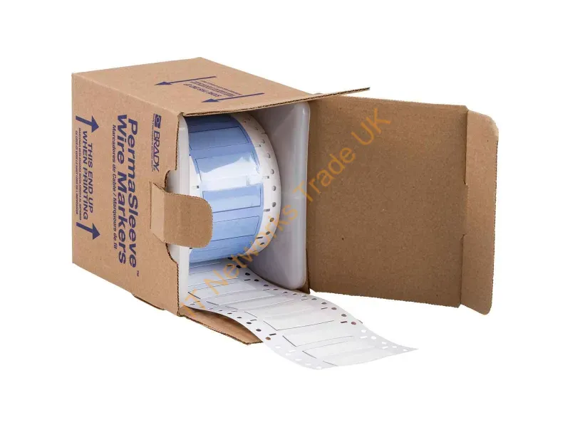 PS-375-2-WT-S - Brady People Id Labels, 3/8In Dia, For 3In Core Printers - 2In, White, Single-Sided