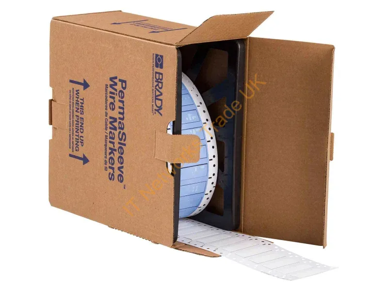 PS-375-2-WT - Brady People Id Ps-375-2-Wt Cable Marker White Polyolefin