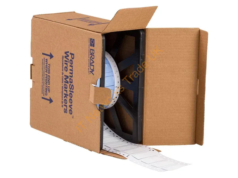 PS-500-2-WT - Brady People Id Ps-500-2-Wt Cable Marker Yellow Polyolefin
