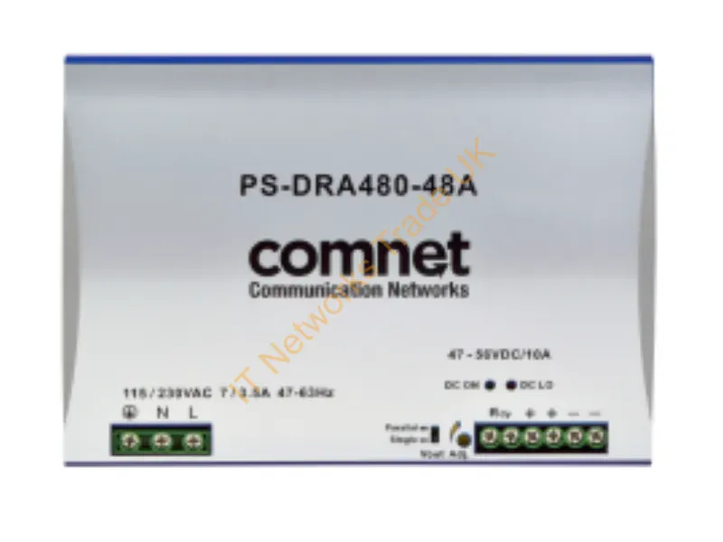 PS-DRA480-48A - Comnet Ps-Dra480-48A Power Supply Unit 480 W Silver