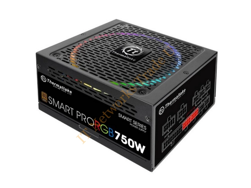 PS-SPR-0750FPCBEU-R - Thermaltake Smart Pro RGB 750W ATX Black power supply unit