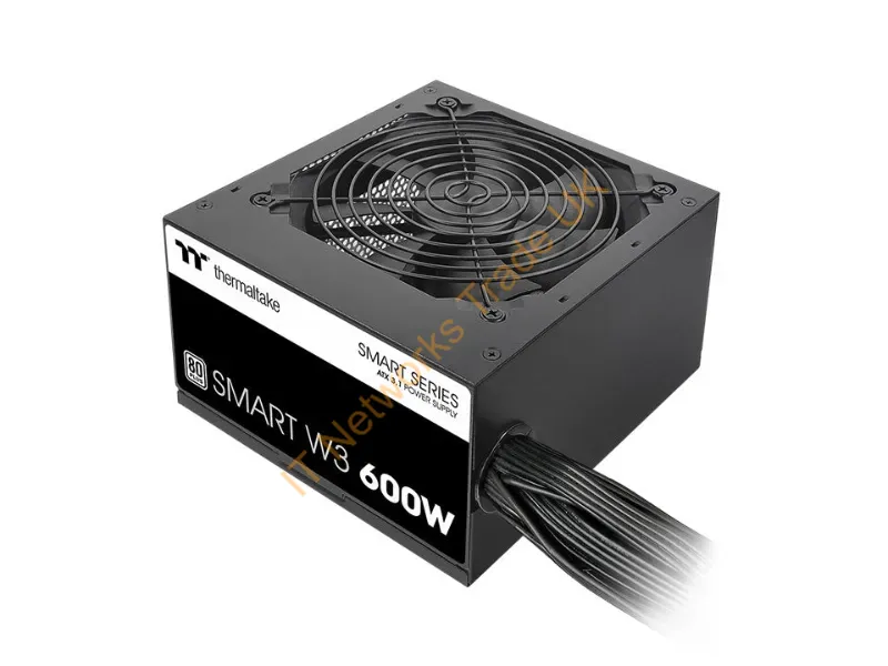 PS-SPW-0600NNFAWU-1 - Thermaltake Smart W3 600W Power Supply Unit 24-Pin Atx Atx Black