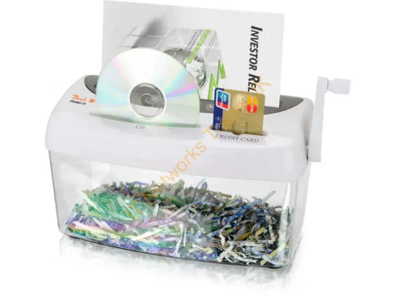 PS300-21 - Peach PS300-21 paper shredder Cross shredding 21.6 cm Transparent, White