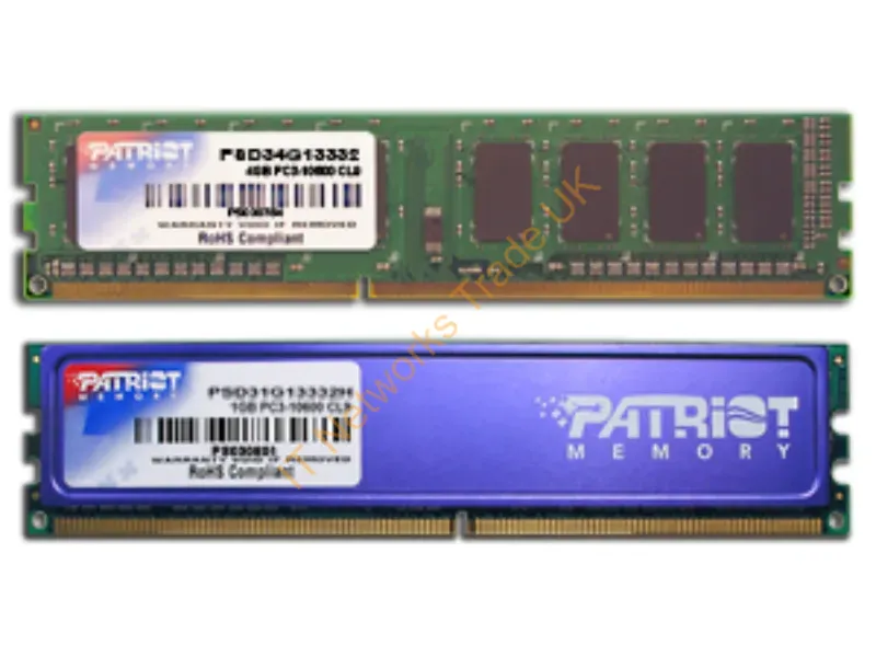 PSD34G13332 Patriot Signature 4GB DDR3-1333MHz PC3-10600 non-ECC Unbuffered CL9 240-Pin DIMM 1.5V Dual Rank Memory Module Desktop Memory