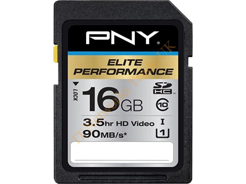 PSDU16GU190GGE PNY Turbo Performance 16GB Class 10 High Speed microSDXC UHS-I U1 Up To 90MB/sec Flash Memory Card