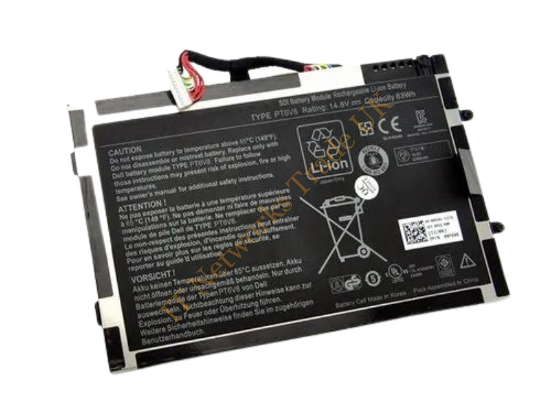 PT6V8 Dell 8-Cell 4200mAh 62Wh 14.8VLi-Ion Battery for Alienware M11X/M14X/R1/R2 Laptop Battery