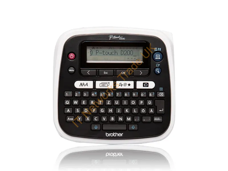 PTD200BWZG1 - Brother PT-D200BW label printer Thermal transfer 180 x 180 DPI 20 mm/sec TZe