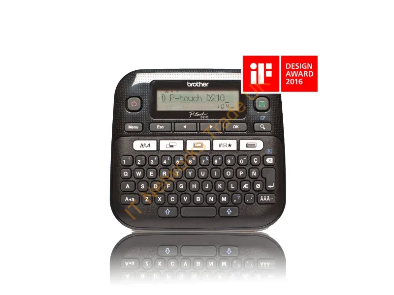 PTD210ZG1 - Brother PT-D210 label printer Thermal transfer 180 x 180 DPI 20 mm/sec QWERTY