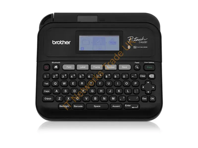 PTD460BT - Brother Ptd460Bt Label Printer Thermal Transfer 180 X 180 Dpi 20 Mm/Sec Wired & Wireless Tze Bluetooth Qwerty