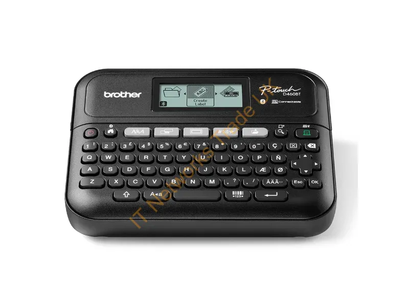 PTD460BTVPRG1 - Brother PT-D460BTVP label printer Thermal transfer 180 x 180 DPI 30 mm/sec Wired & Wireless TZe Bluetooth QWERTY