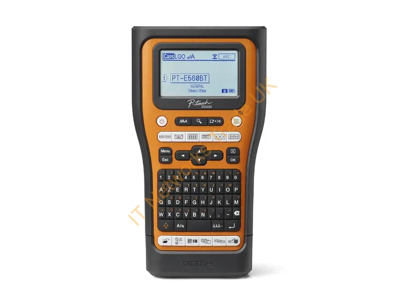 PTE560BTVPRG1 - Brother PT-E560BTVP label printer Thermal transfer 180 x 180 DPI 20 mm/sec Wired & Wireless HSE/TZe Bluetooth QWERTZ