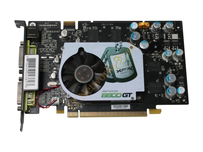 PV-T84J-UDF3 XFX GeForce 8600 GT 256MB 128-Bit GDDR3 PCI Express x16 Dual DVI/ HDTV/ S-Video Out/ SLI Support Video Graphics Card