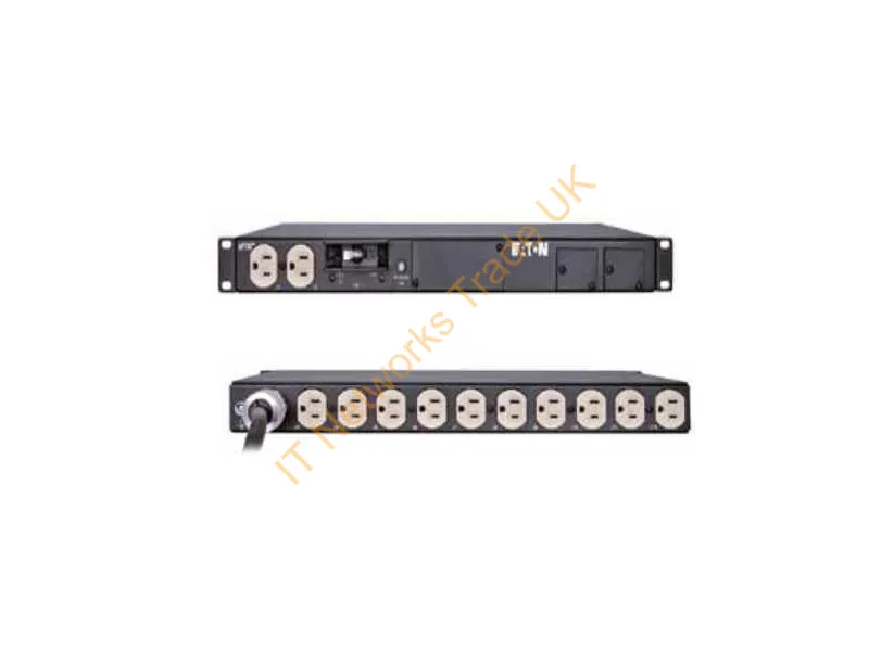 PW102BA1U158 - Eaton Pw102Ba1U158 Power Distribution Unit (Pdu) 12 Ac Outlet(S) 1U Black