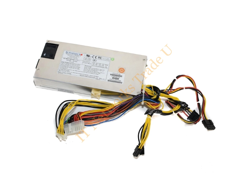 PWS-601-1H Supermicro 600-Watts 80-Plus 1U Single Power Supply with PFC