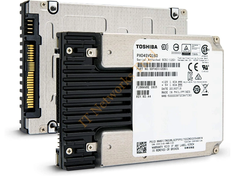 PX03SNQ160 Toshiba PX03SN Series 1.6TB Enterprise Multi-Level Cell (eMLC) SAS 12Gb/s Read Intensive 2.5-inch Solid State Drive SSD Storage