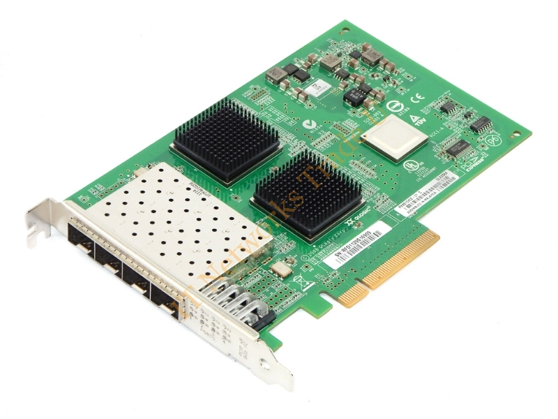 PX4810402-01 Dell / Qlogic QLE2564 8Gb SFP Quad Port Fibre Channel Host Bus Adapter with 4x SFP+ Module Fiber Channel Controller
