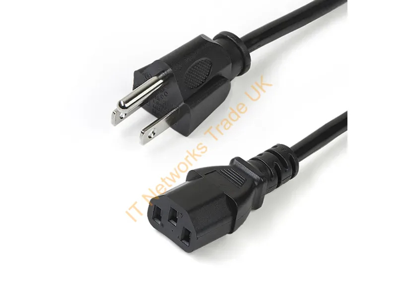 PXT1011010PK - Startech.Com Pxt1011010Pk Power Cable Black 118.1" (3 M) Nema 5-15P C13 Coupler