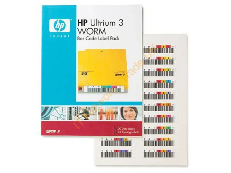 Q2008A HP LTO-3 Ultrium WORM Bar-Code Label 100-pack Tape Media Tape Drive Storage