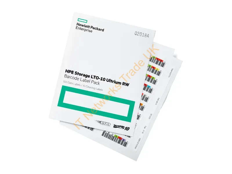 Q2018A - Hpe Storage Lto-10 Ultrium Rw Bar Code Label Pack