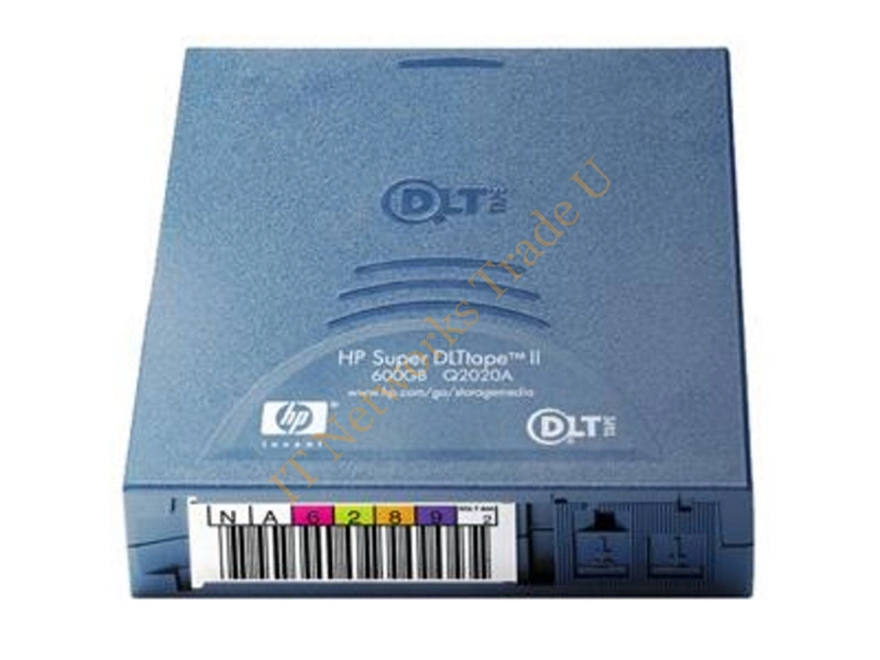 Q2020AL HP Super DLTtape II Pre Labeled Data Cartridge Super DLT Super DLTtape II 300GB Native / 600GB Compressed Tape Media Storage