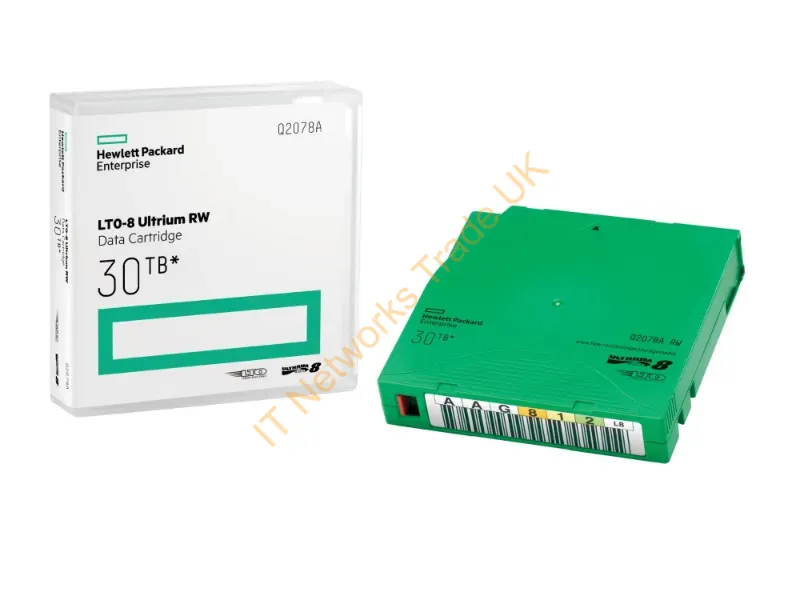 Q2078A HP 30TB LTO-8 Ultrium Re-Writable Data Cartridge Tape Media Storage
