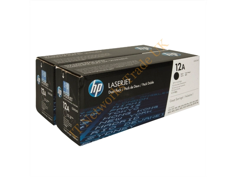 Q2612D HP 12A Dual-Pack Toner Cartridge Black Laser 2000 Page 2 / Pack
