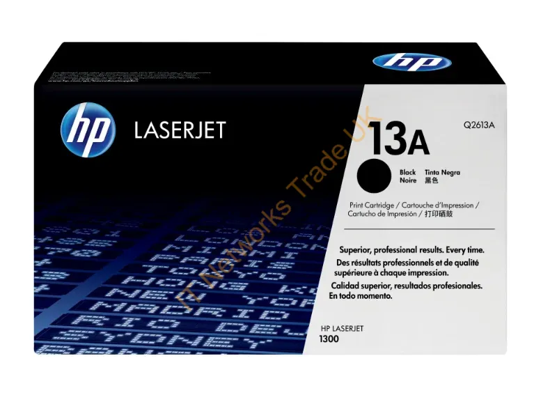 Q2613A HP 13A Black Toner Cartridge Black Laser 2500 Page 1 Each