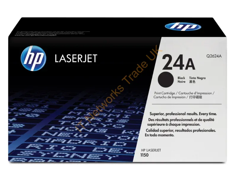 Q2624A HP 24A Toner Cartridge (Black)  LaserJet 1150 Series Printer