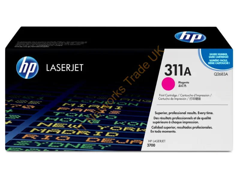Q2683A HP 311A Toner Cartridge (Magenta)  Color LaserJet 3700 Series Printer