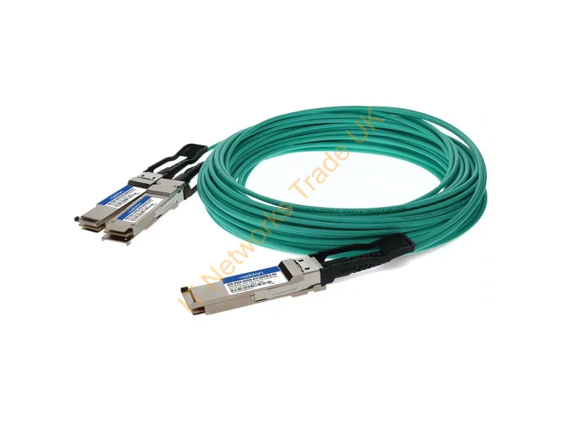 Q56-2Q56-200GB-AOC10 - Addon Networks Q56-2Q56-200Gb-Aoc10Miblz-Ao Infiniband/Fibre Optic Cable 393.7" (10 M) Qsfp56 2X Qsfp56 Green