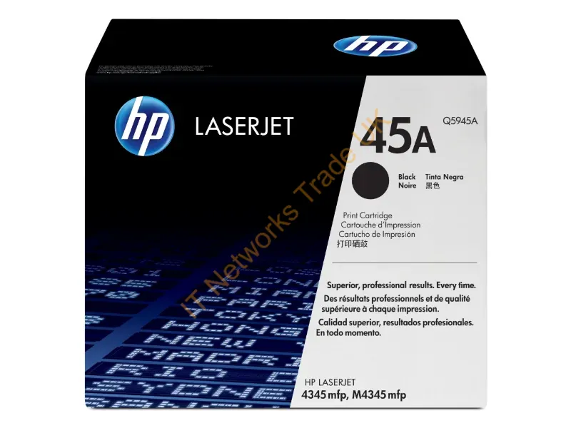 Q5945A HP 45A Toner Cartridge (Black)  LaserJet 4345MFP Printer