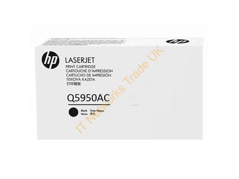 Q5950AC HP Q5950AC Black LaserJet Toner Cartridge