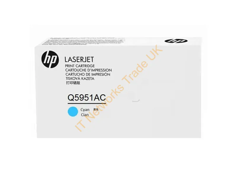 Q5951AC HP 643A (Cyan) Toner Cartridge  Color LaserJet 4700 Series Printers
