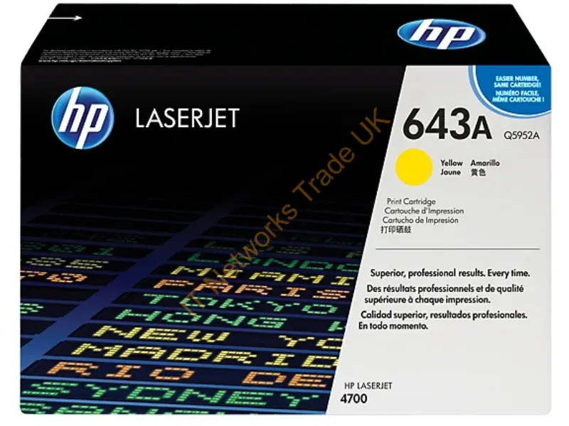 Q5952-67901 - HP 643A toner cartridge Original Yellow