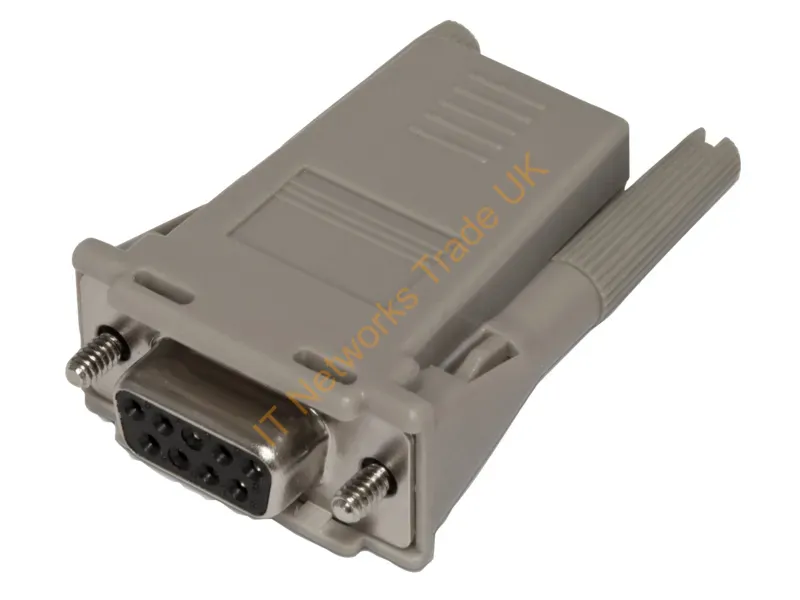 Q5T65A - HPE Q5T65A cable gender changer DB9 RJ-45 Grey