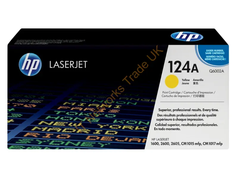 Q6002A HP Toner Cartridge (Yellow)  Color LaserJet 1600/2600 Series Printer