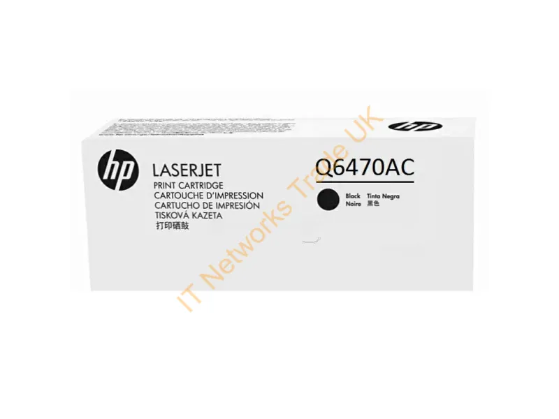 Q6470AC HP Q6470AC Black LaserJet Toner Cartridge
