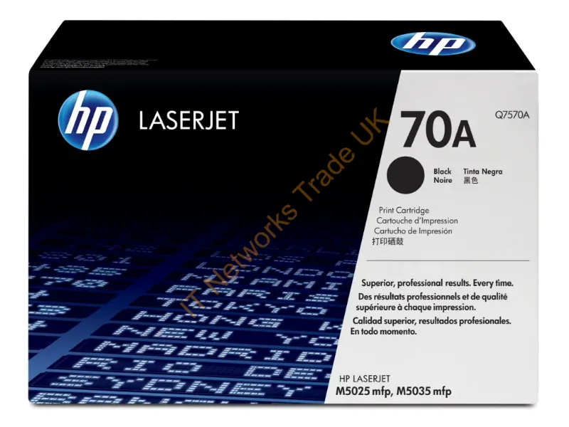 Q7570A HP 70A Toner Cartridge (Black)  LaserJet M5025/M5035 Series Printer