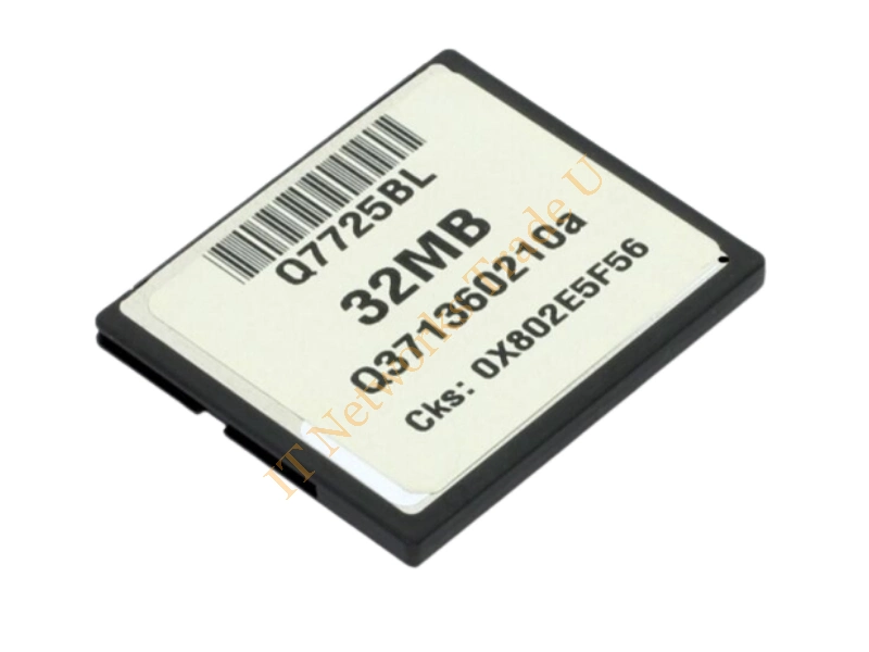 Q7725BL HP 32MB CompactFlash (CF) Memory Card for Color LaserJet 5550 Printer