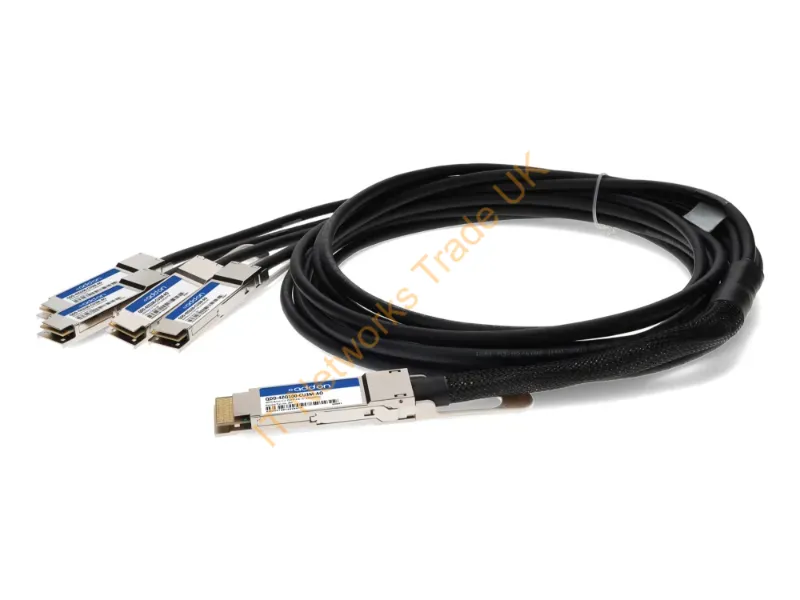 QDD-4ZQ100-CU3M-AO - Addon Networks Qdd-4Zq100-Cu3M-Ao Infiniband/Fibre Optic Cable 118.1" (3 M) Qsfp-Dd 4X Qsfp56 Dac Black, Stainless Steel