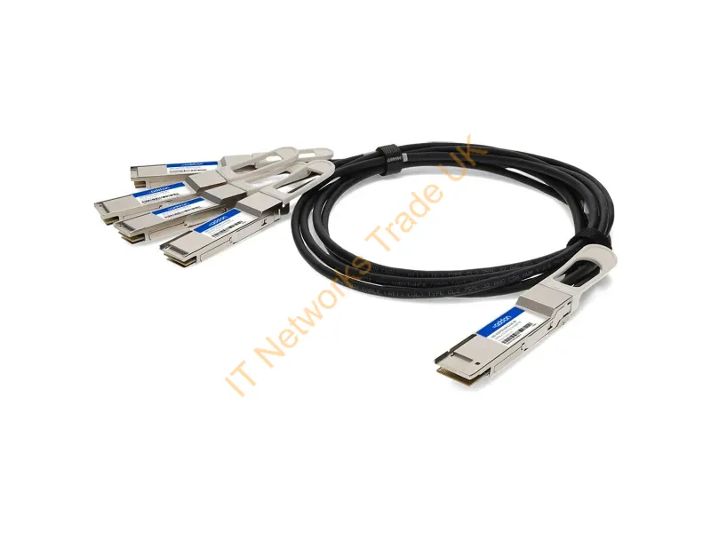 QDD4QSFP28400CU1M-AO - Addon Networks Qdd4Qsfp28400Cu1M-Ao Infiniband/Fibre Optic Cable 39.4" (1 M) Qsfp-Dd 4X Qsfp28 Black, Metallic