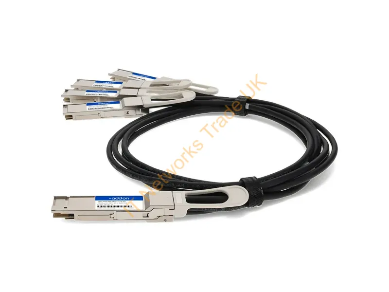 QDD4QSFP28400CU2M-AO - Addon Networks Qdd4Qsfp28400Cu2M-Ao Infiniband/Fibre Optic Cable 78.7" (2 M) Qsfp-Dd 4X Qsfp28 Black, Metallic