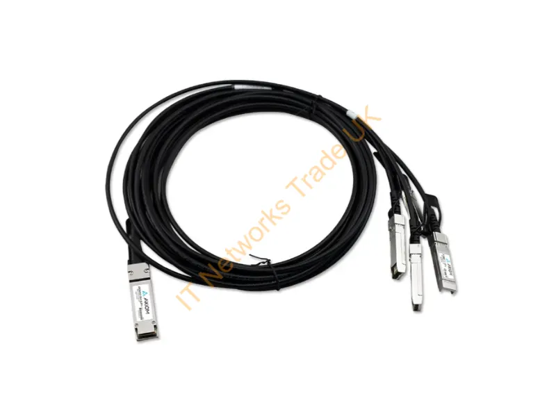QFX-QSFP-DACBO-2M-AX - Axiom Qfx-Qsfp-Dacbo-2M-Ax Infiniband/Fibre Optic Cable 78.7" (2 M) Qsfp+ 4X Sfp+ Black, Silver