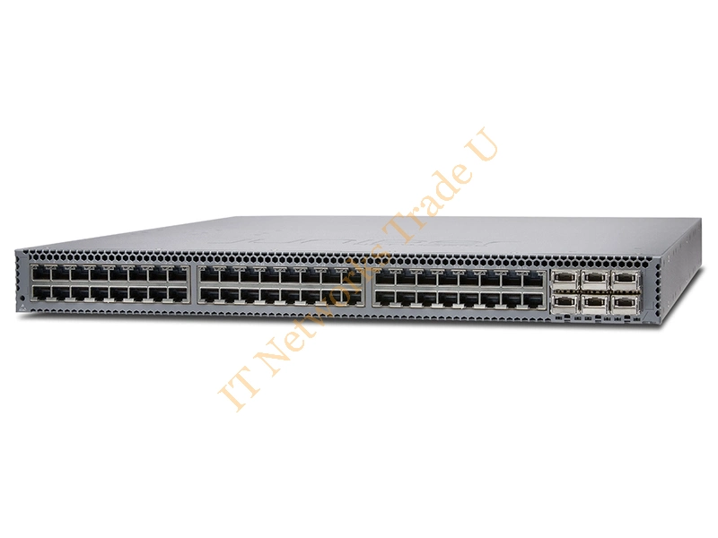 QFX5100-48T-AFO Juniper 48-Port x 10 Gigabit Ethernet + 6 x 40Gb/s 1U Rack-Mountable Layer 3 Network Switch